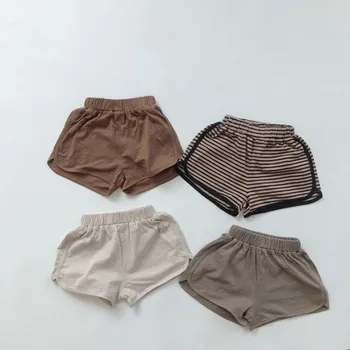 Новые летние повседневные шорты в корейском стиле для маленьких мальчиков в полоску и горошек, детская одежда для малышей, детские шорты