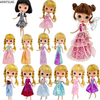 Яркая модная кукольная одежда для куклы Blythe, платье принцессы для кукол Neo Blythe, аксессуары для кукол 1/6, наряды для кукол Licca.