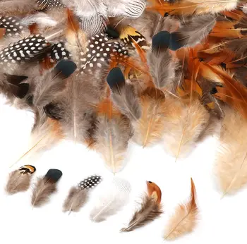 100 шт./пакет, натуральные перья павлина и фазана для рукоделия, ювелирные аксессуары 