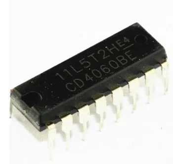10шт CD4060BE CD4060 4060 Ripple Carry Binary Counter IC DIP-16 pin с низким энергопотреблением