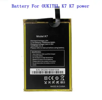 1x10000mah 3,8V Для OUKITEL K7 K7 power Двухэлементный Сменный Литиевый Аккумулятор для Мобильного Телефона Oukitel K7 K7Power