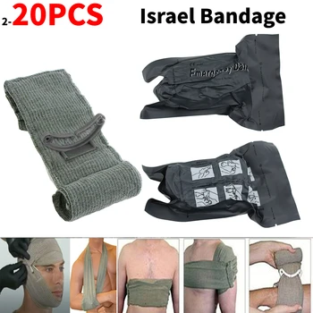 2-20 ШТУК, Израильский бандаж, Травматологическая повязка, кровоостанавливающий бандаж, Компрессионный стерильный военный тактический жгут, Кемпинг Hikg