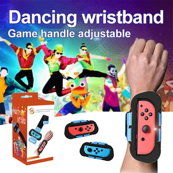 2 шт, нарукавный браслет, регулируемый ремешок для Nintendo Switch Для Joy Con Just Dance 2019, дышащие ремешки для рук