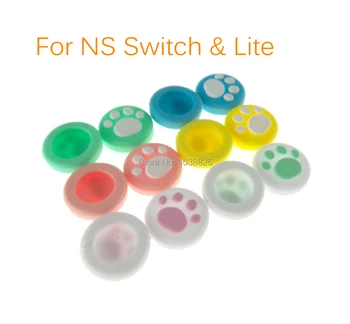 2шт для контроллера Nintend Switch Lite Joy Con с кошачьим когтем, силиконовые аналоговые накладки для пальцев, колпачки для NS Switch Joy-Con Grip