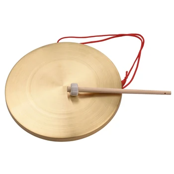30-сантиметровые тарелки для ручного Гонга, Латунный Медный Гонг, Капелла, Опера, Ударный инструмент с круглым молотком