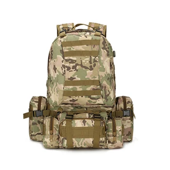 50-литровый тактический рюкзак 4 в 1, военные сумки, армейский рюкзак, спортивная сумка Molle для активного отдыха, мужская сумка для кемпинга, пешего туризма, альпинизма
