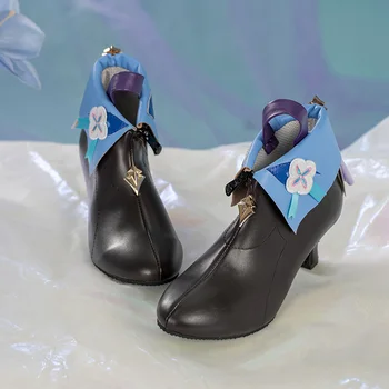 7 марта Косплей для новой игры Honkai Star Rail, женские туфли на высоком каблуке с синими цветочными трубками, звездный свет, женская обувь на высоком каблуке