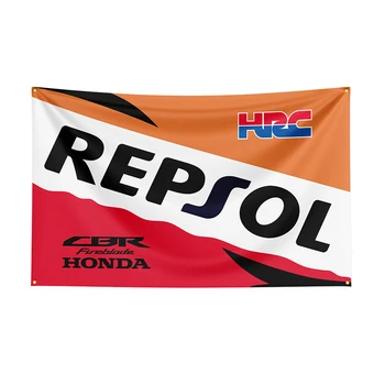 90x50 см Флаг Repsols, баннер гоночного автомобиля с принтом из полиэстера для декора, декор флага, баннер для украшения флага, баннер для флага