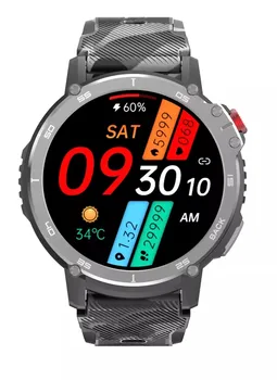 C22 Смарт-часы Мужские Bluetooth Call 1,6-дюймовый HD-экран 4G Память 400 мАч Частота сердечных сокращений Здоровый спортивный Фитнес-браслет Smartwatch