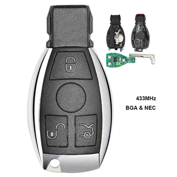 CN002035 Вторичный рынок для Benz 2000 года выпуска + NEC и BGA 3 кнопки Автомобильный смарт-пульт дистанционного управления 433 МГц
