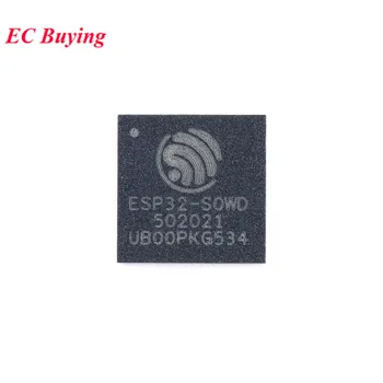 ESP32-S0WD QFN-48 QFN48 ESP32 WiFi Bluetooth-совместимый BLE Двухрежимный 32-битный Одноядерный Микроконтроллер MCU Chip Controller IC Новый Оригинальный