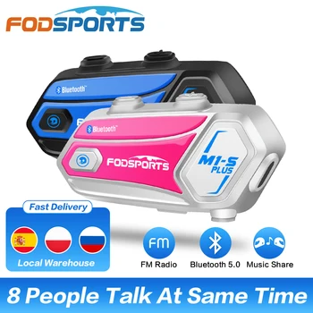 Fodsports 2 предмета M1-S Plus Шлем Домофон Мотоциклетная Bluetooth-Гарнитура Домофон Беспроводной BT5.0 Переговорное устройство FM-радио обмен музыкой