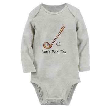 iDzn НОВАЯ футболка Let's Par, детское боди Golf Fun, Милый комбинезон для мальчиков и девочек, комбинезон с длинными рукавами для младенцев, мягкая одежда для новорожденных