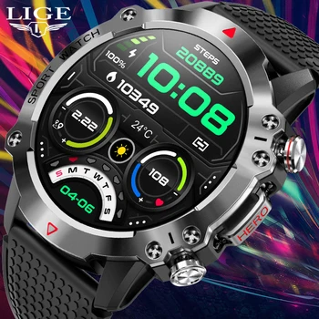 LIGE 100 + Спортивный режим Смарт-часы Спорт на открытом воздухе Bluetooth Call Watch Батарея 450 мА IP68 Водонепроницаемые Умные Часы Для Мужчин И Женщин Новые