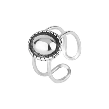 LingLu Винтажные Геометрические Овальные Металлические кольца Простой Шик Модный 2023 Новый Регулируемые Кольца для женщин Подарки для вечеринок для девочек Ювелирные изделия