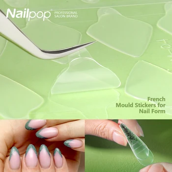 NAILPOP 24шт формы для наращивания ногтей Профессиональная форма для наращивания ногтей полигелем Форма для быстрого наращивания инструментов для нейл-арта