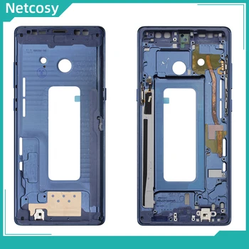 Netcosy Средняя рамка безель средняя пластина Корпус шасси Крышка с боковой кнопкой для Samsung Galaxy Note 8 Note8 N950