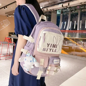 Qyahlybz kawaii девочки, учащиеся начальной школы, большая вместительная сумка для учеников младших классов средней школы, школьные рюкзаки для девочек