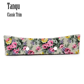 TANQU Новая Красочная классическая цветочная ткань с отделкой из хлопчатобумажной ткани для классической сумки big Obag O Bag standard Body