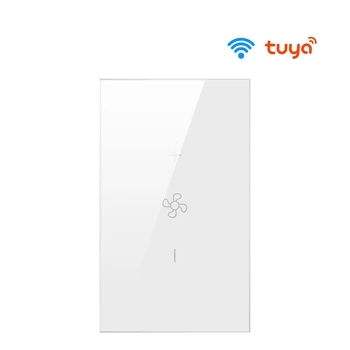 Tuya EU / US WiFi Умный Переключатель Потолочного Вентилятора с приложением Smart Life Дистанционное Управление Скоростью Таймера Голосом Работает для Alexa / Google Home