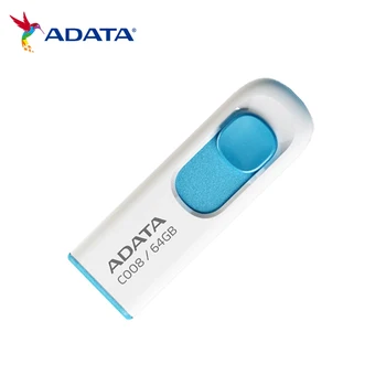 USBфлэш-накопитель ADATA C008 16 ГБ 32 ГБ 64 ГБ высокоскоростная флешка USB 2.0 флэш-накопитель Memoria Stick Memory