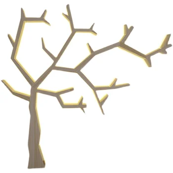 YY Простая современная книжная полка в форме дерева, креативная настенная полка для пола