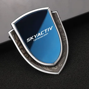 Автомобильная металлическая 3D наклейка с логотипом Auto Custom Shield Styling Decoration Наклейки для Mazda Skyactiv CX5 CX3 CX7 Аксессуары