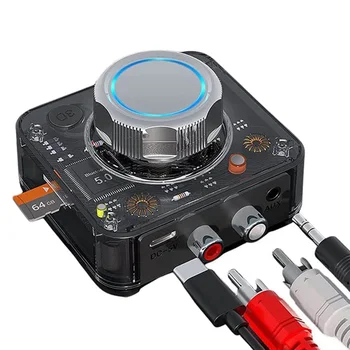 Аудиоприемник Bluetooth 5.0, адаптер беспроводной стереосистемы 3D, TF-карта, разъем RCA 3,5 мм 3,5 AUX для автомобильного проводного динамика, наушников
