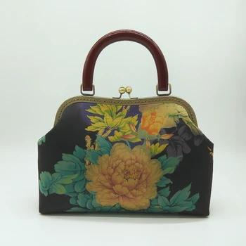 Винтажная сумка с замком в виде ракушки, сумки, деревянная сумка для рук, женские сумки, цепочка для кошелька, женская сумка через плечо с бахромой и кисточкой