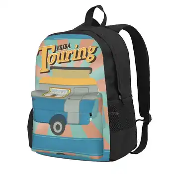 Винтажный туристический караван, Приключенческие рюкзаки для школьников, подростков, девочек, дорожные сумки Eriba Puck, Eriba Triton, Eriba Caravan