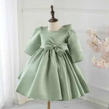 Высококачественное детское бальное платье принцессы в испанской Лолите, Зеленые платья на День рождения, крещение, Пасху Ид для девочек