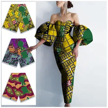 Гарантированы настоящие африканские восковые принты, ткань в стиле Гана, Анкара, 100% хлопок с восковым принтом, мягкий дизайн, Нигерийское восковое шитье.