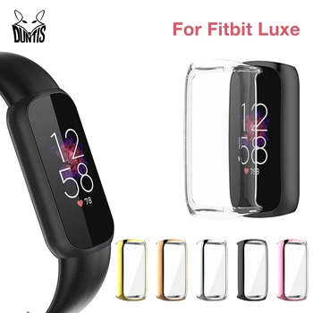 Гибкий мягкий защитный чехол для Fitbit Luxe с круговым покрытием, защитный чехол для экрана, бампер, силиконовые чехлы для Fitbit Luxe