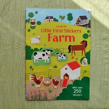 Детская наклейка Динозавры/Животные/ Зоопарк/Ферма, книжка с мультфильмом, развивающая головоломка 