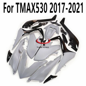 Для TMAX 530 Подходит TMAX530 2017-2018-2019-2020-2021 Полный Комплект Обтекателя Ярко-Черный Матовый Цементно-Серый Кузов Аксессуары Для Капота