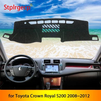 для Toyota Crown Royal S200 2008 ~ 2012 Противоскользящий Коврик Накладка на Приборную панель Солнцезащитный Козырек Dashmat Ковер Автомобильные Аксессуары 2009 2010 2011 (