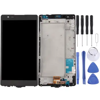 ЖК-экран и дигитайзер в сборе с рамкой для LG X Power/K220 (черный)