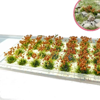 Имитационная модель цветочной грозди, гроздь травы, цветок дикой розы для изготовления песочного столика, миниатюрный ландшафтный материал 