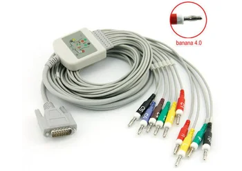кабель для ЭКГ с 10 выводами (1 шт.); номер детали: BJ-902D для аппарата ЭКГ Cardiovit AT-1 G2 новый