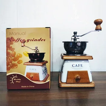 Керамическая кофемолка для измельчения зерен, Измельчитель древесины, ручная кофемолка, Измельчитель кофейного порошка вручную