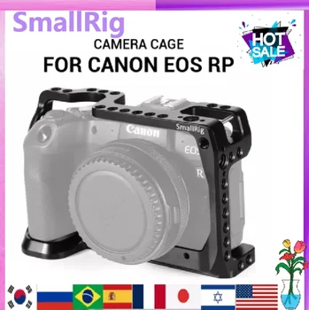 Клетка для зеркальной камеры SmallRig для Canon EOS RP оснащена отверстиями с резьбой 1/4 3/8 Для крепления микрофона Magic Arm CCC2332