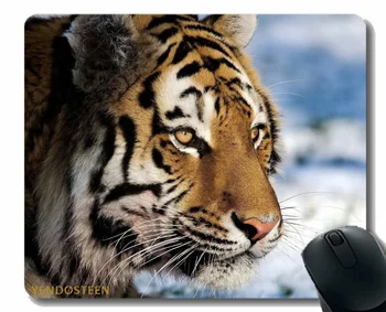Коврик для мыши с фиксирующимся краем, Tiger Predator Snow Big Cat Watch 57673 Коврики для мыши
