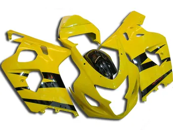 Комплект мотоциклетных обтекателей для SUZUKI GSXR 600 750 K4 04 05 GSXR600 GSXR750 2004 2005 ABS ВЕРХНИЙ Желтый комплект обтекателей + 7 подарков SA27