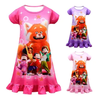 Краснеющая детская одежда, летняя мода для маленьких девочек, деформация, пижамное платье из аниме Каваи, детская ночная рубашка, костюм