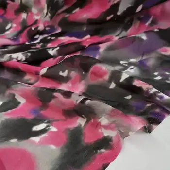 Материал шарфа для классического платья из 100% шелка жоржет Шириной 112 см, мягкая дышащая ткань для шитья