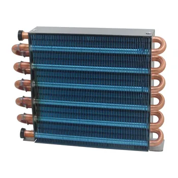 Мини-конденсатор Радиатор водяного охлаждения испаритель теплообменник с медной трубкой диаметром 7 мм