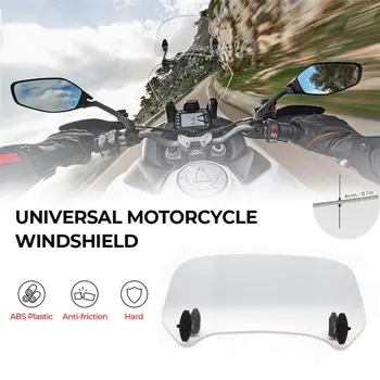Мото ветровое стекло Универсальное лобовое стекло для мотоцикла, клипсы на удлинителе лобового стекла, спойлер, дефлектор ветрового стекла для Kawasaki