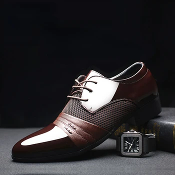 Мужская обувь, повседневная кожаная обувь, Новый продукт для мужчин, Деловая одежда на шнуровке, Дышащая износостойкая повседневная обувь, Дизайнерская обувь для мужчин