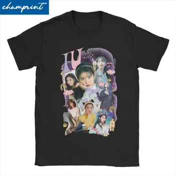 Мужские и женские футболки IU Twice Kpop Music, одежда из чистого хлопка, уникальные футболки с коротким рукавом и круглым воротником, летняя футболка