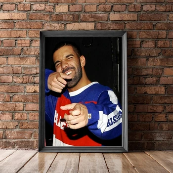 Музыкальный альбом Drake Холст Плакат Хип-хоп Рэпер Звезда поп-музыки Настенная живопись Украшение (без рамки)
